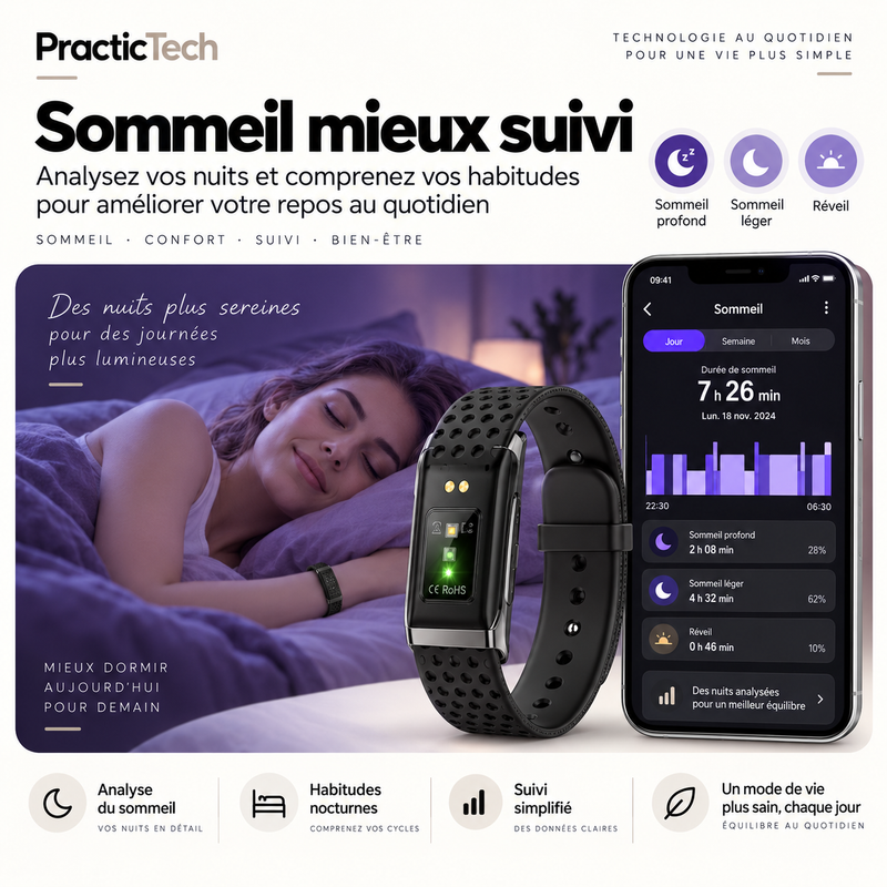 Suivi de sommeil dans application